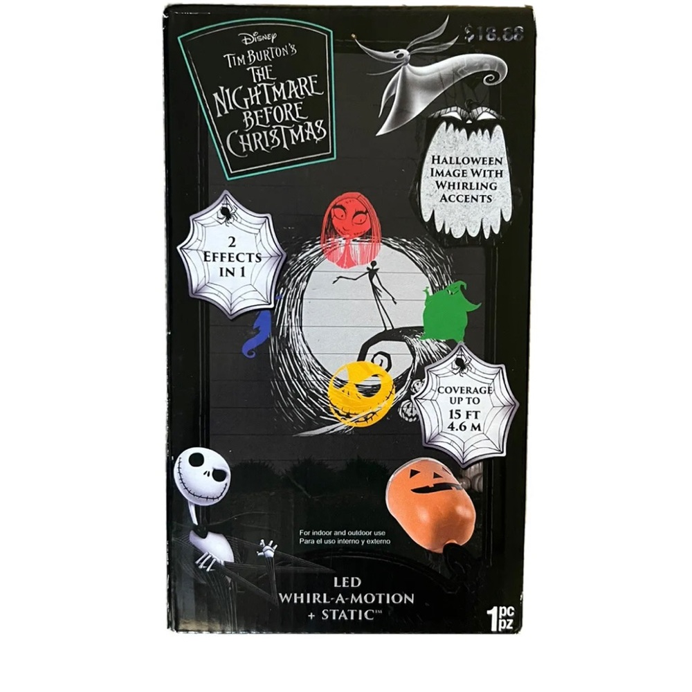 Nightmare before Christmas LED Whirl-A-Motion Light Projector